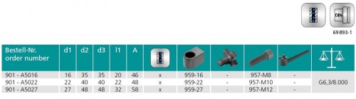 UPÍNAČ NÁSTRČNÝCH FRÉZ DIN6357 HSK-A