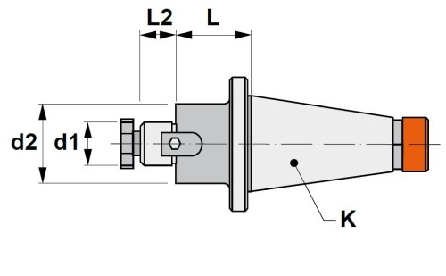 UPÍNAČ NÁSTRČNÝCH FRÉZ ISO3937 PRO FRÉZY S DRÁŽKOU DIN138