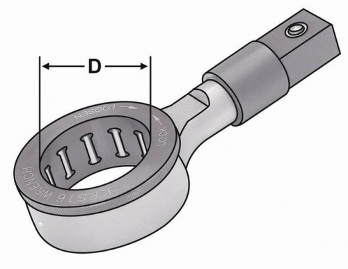 UTAHOVACÍ KLÍČ PRO MATICE KPS S VÁLEČKOVÝMI LOŽISKY