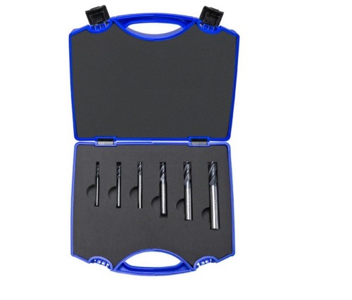 Univerzální 4-břité frézy na ocel, litinu, měď - CROMAX v sadě 6 ks