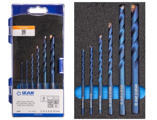 Univerzální vrták s karbidovým břitem do všech materiálů SET 6 KS