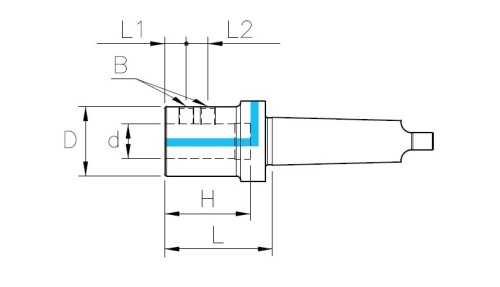 Upínače MK MORSE DIN228-B pro vrtáky s VBD s chlazením
