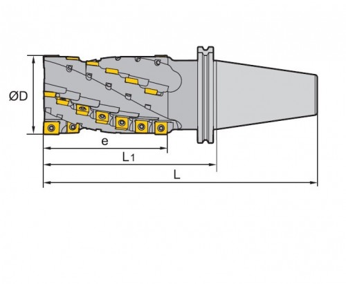VÍCEZUBÉ DESTIČKOVÉ KUŽELOVÉ FRÉZY (FRÉZY KUKUŘICE) 90° na destičky APKT1504.. (2 ks) + SPMT1204.. (ostatní)