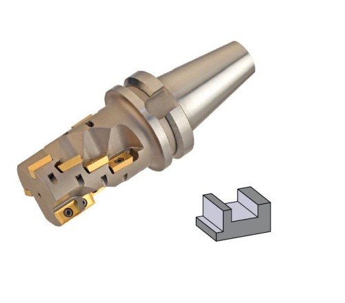 VÍCEZUBÉ DESTIČKOVÉ KUŽELOVÉ FRÉZY (FRÉZY KUKUŘICE) 90° na destičky APKT1604.. BT JIS B6339 (MAS403)
