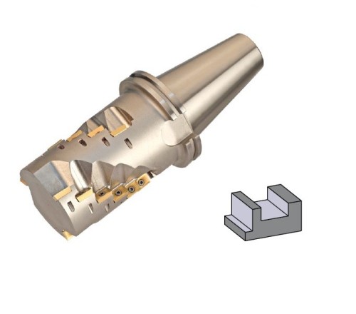 VÍCEZUBÉ DESTIČKOVÉ KUŽELOVÉ FRÉZY (FRÉZY KUKUŘICE) 90° na destičky APKT1604.. SK DIN69871