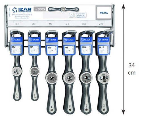 VRATIDLA SE ZÁVITOVÝM OČKEM HSS DIN223 NA ZÁVĚSNÉ LIŠTĚ 33 CM