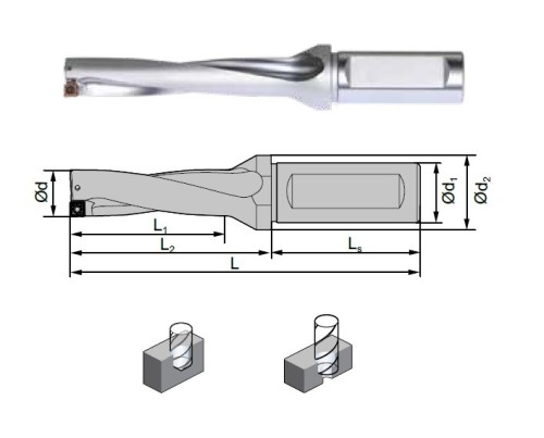 VRTÁKY 5XD NA 4-BŘITÉ DESTIČKY