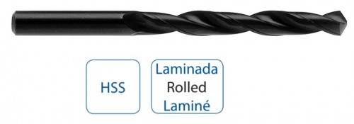 VRTÁKY HSS - rolované (nebroušené) pro ruční vrtačky DIN338