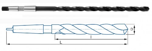 VRTÁKY HSS MORSE 118° - h8, broušené DIN1870N