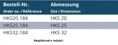 VYMEZOVACÍ ŠROUB PRO HKS SYSTÉM