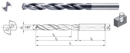 VYSOCE PRODUKTIVNÍ VRTÁKY 20xD – s vnitřním chlazením