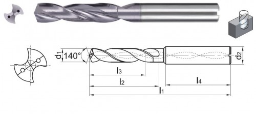 VYSOCE PRODUKTIVNÍ VRTÁKY 3xD s vnitřním chlazením