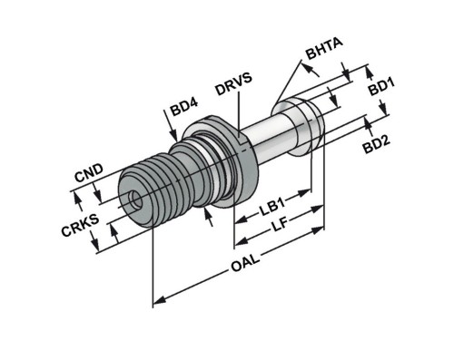 VZTAŽNÝ ŠROUB ISO7388-3 (býv. DIN69871) typ JD/JF