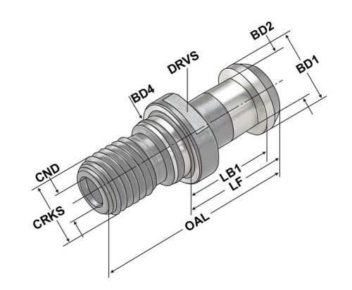 VZTAŽNÝ ŠROUB MORI SEIKI S PRŮCHOZÍ DÍROU A O-KROUŽKEM