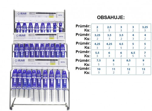 Velká sada vrtáků HSS 118° - h8, broušené DIN340N