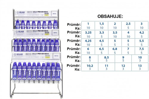 Velká sada vrtáků HSS 130° pro ruční vrtačky - h8, broušené DIN338N