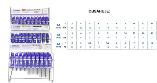 Velká sada vrtáků HSS 130° pro ruční vrtačky - h8, broušené DIN338N