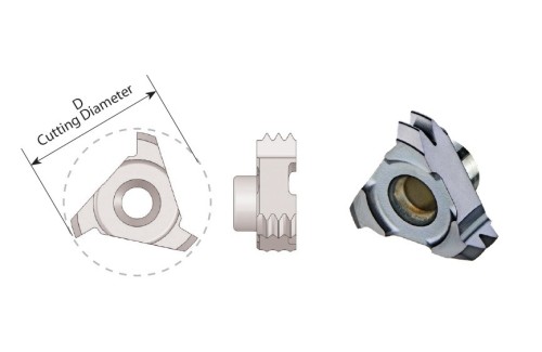 Vertikální závitovací destičky - plný profil ISO, destička pro vnitřní závit