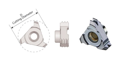 Vertikální závitovací destičky - plný profil UN, UNC, UNF, UNEF, destička pro vnitřní závit