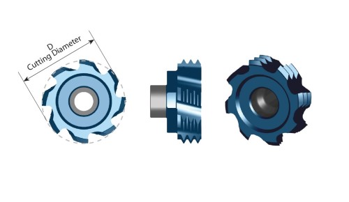 Vertikální závitovací vícebřité destičky - plný profil UN, UNC, UNF, UNEF, destička pro vnitřní závit