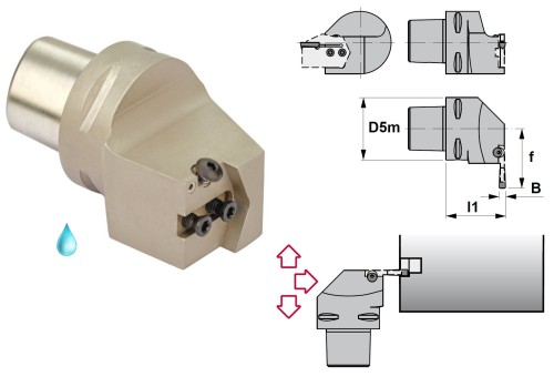 Vnější levé modulární vertikální upichovací-zapichovací PSC držáky na destičky WDMG/WDMP/WDMR/WDMT