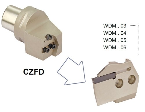 Vnější levé modulární vertikální upichovací-zapichovací PSC držáky na destičky WDMG/WDMP/WDMR/WDMT