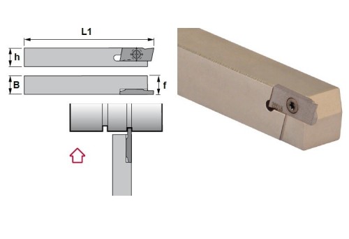 Vnější levé multifunkční upichovací-zapichovací držáky na destičky GIGP/GISG/GIGW/GIST