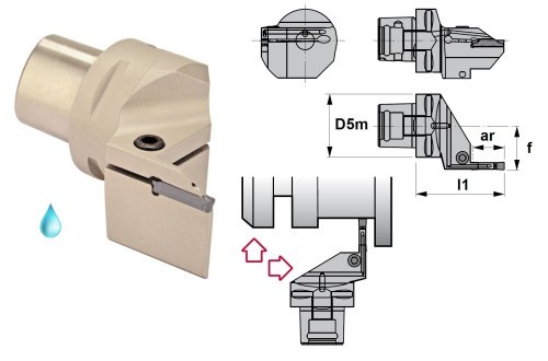 Vnější levé upichovací-zapichovací držáky PSC na destičky WDMG/WDMP/WDMR/WDMT