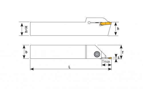 Vnější levé upichovací-zapichovací držáky na destičky DGN..
