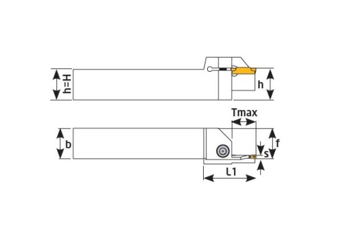 Vnější levé upichovací-zapichovací držáky na destičky MGM..