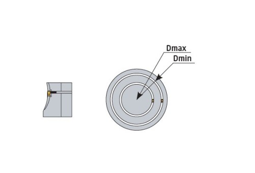 Vnější levé upichovací-zapichovací držáky na destičky MGM..