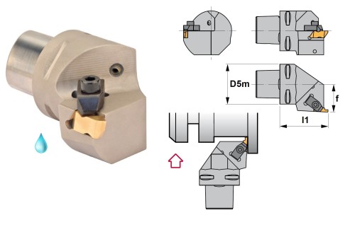 Vnější levé upichovací-zapichovací držáky na destičky NG/NR/NT..