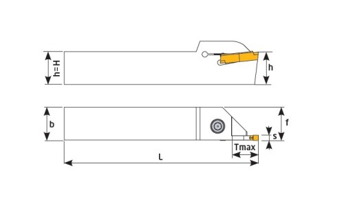 Vnější levé upichovací-zapichovací držáky na destičky S229..