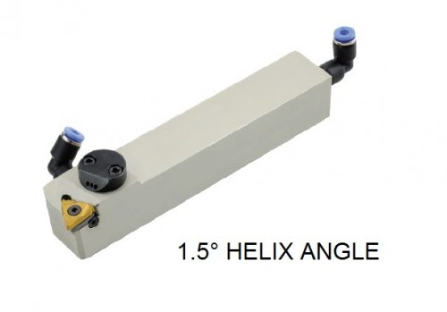 Vnější pravé držáky na destičky ER.. S CHLAZENÍM, chladicí spojka = Ø4/Ø6 dodávané s podložkou 1.5°
