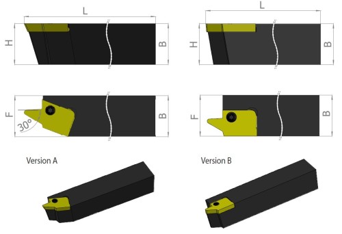 Vnější pravé držáky pro VELKÉ PROFILY na destičky 30ER/40ER..