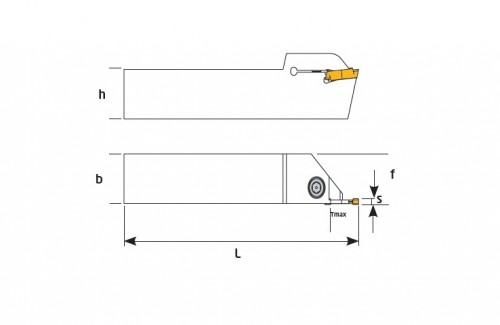 Vnější pravé upichovací-zapichovací držáky na destičky DGM..