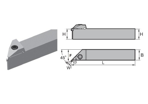 Vnější pravé upichovací-zapichovací držáky na destičky Z.FD/Z.GD/Z.HD/Z.KD..