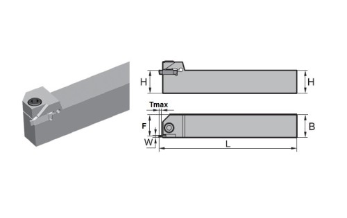 Vnější pravé upichovací-zapichovací držáky na destičky ZTCD..