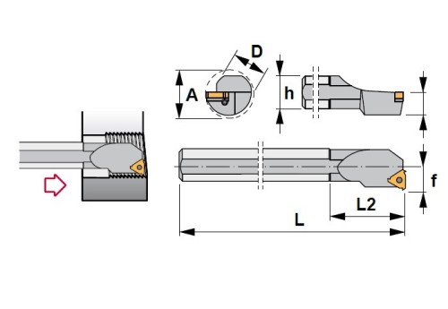 Vnitřní levé držáky 90° na destičky IL..