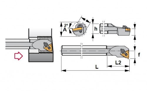 Vnitřní levé držáky 90° na destičky IL..