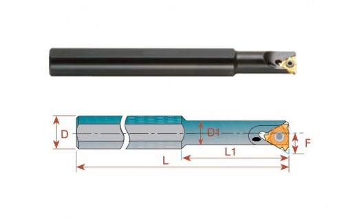 Vnitřní levé držáky na destičky IL.. S CHLAZENÍM dodávané s podložkou 1.5°