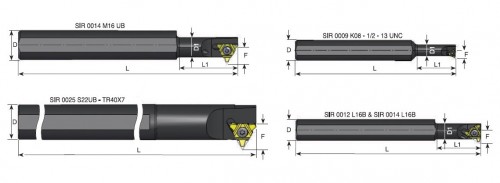 Vnitřní levé držáky na destičky IL.. nástroje pro speciální aplikace