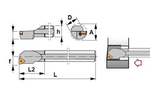 Vnitřní pravé držáky 90° na destičky IR..
