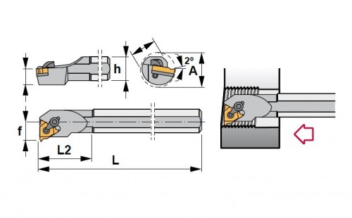 Vnitřní pravé držáky 90° na destičky IR..
