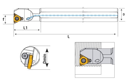 Vnitřní pravé držáky na destičky IR.. S CHLAZENÍM