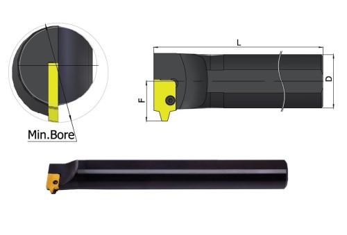 Vnitřní pravé držáky pro VELKÉ PROFILY na destičky 40IR..