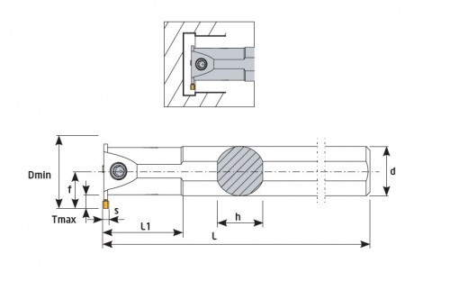 Vnitřní pravé upichovací-zapichovací držáky na destičky GRP..