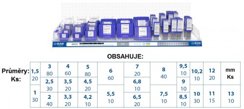 Vrtáky HSS 118° - h8, broušené DIN338N - KLASIKA OBECNÉ POUŽITÍ NA ZÁVĚSNÉ LIŠTĚ 100 CM