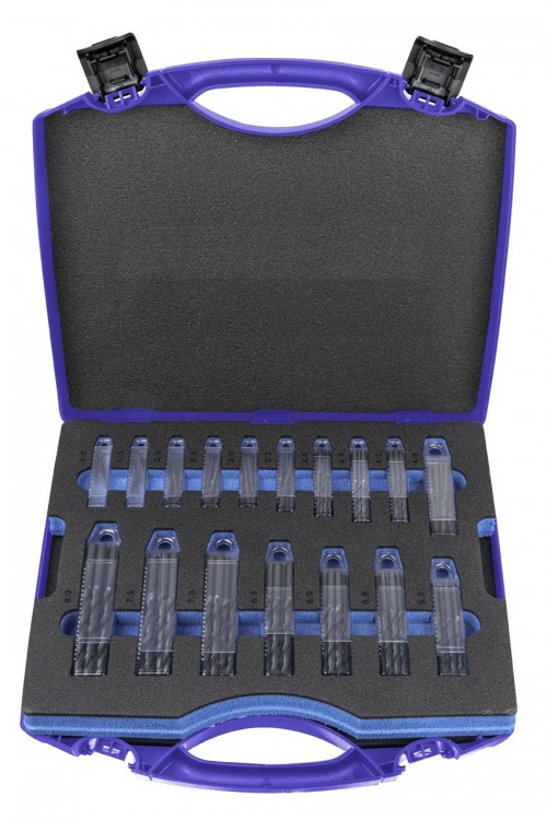 Vrtáky HSS 118° v sadě 220 KS (ROZSAH 1-13 PO 0,5 + 3,3 + 4,2 MM) - h8, broušené DIN338N, PRŮMĚR 1 - 8 PO 10 KS, PRŮMĚR 8,5 - 13 PO 5 KS - KLASIKA OBECNÉ POUŽITÍ