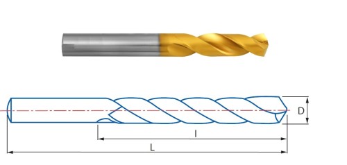 Vrtáky krátké HSSE 5%Co+TIALSIN 135° v sadě 19 KS (ROZSAH 1-10 PO 0,5 MM) - h8, broušené DIN1897N, povlak TIALSIN zvyšuje odolnost proti opotřebení o 35%! - PROFI NA TVRDÉ MATERIÁLY
